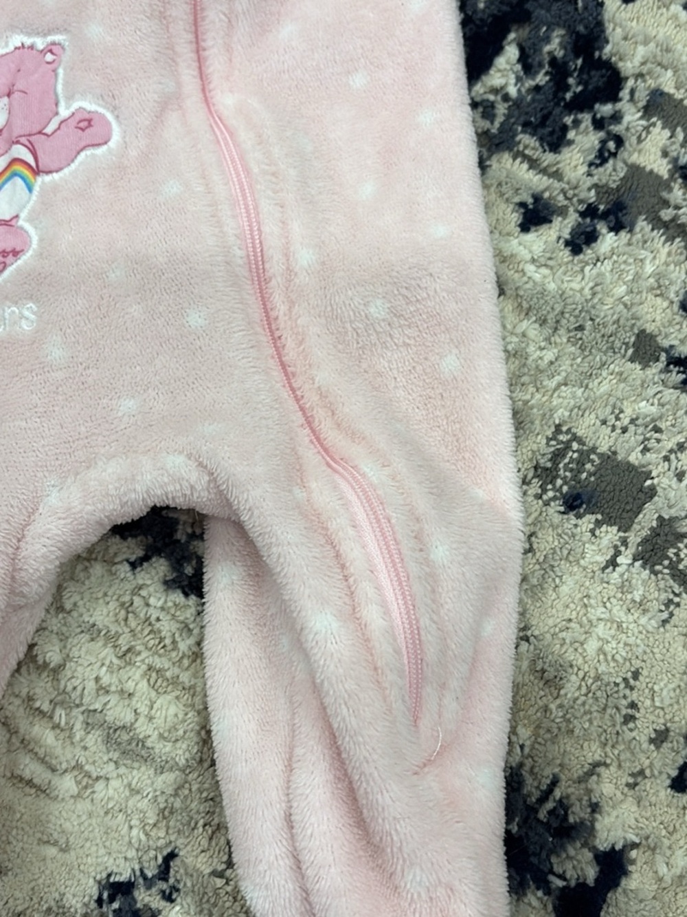 Care Bears Pink Plush Zip-Front One-Piece for Kids - Picture 5 of 6